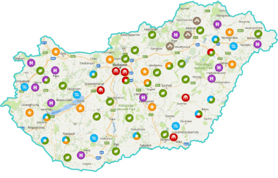 Hungary map