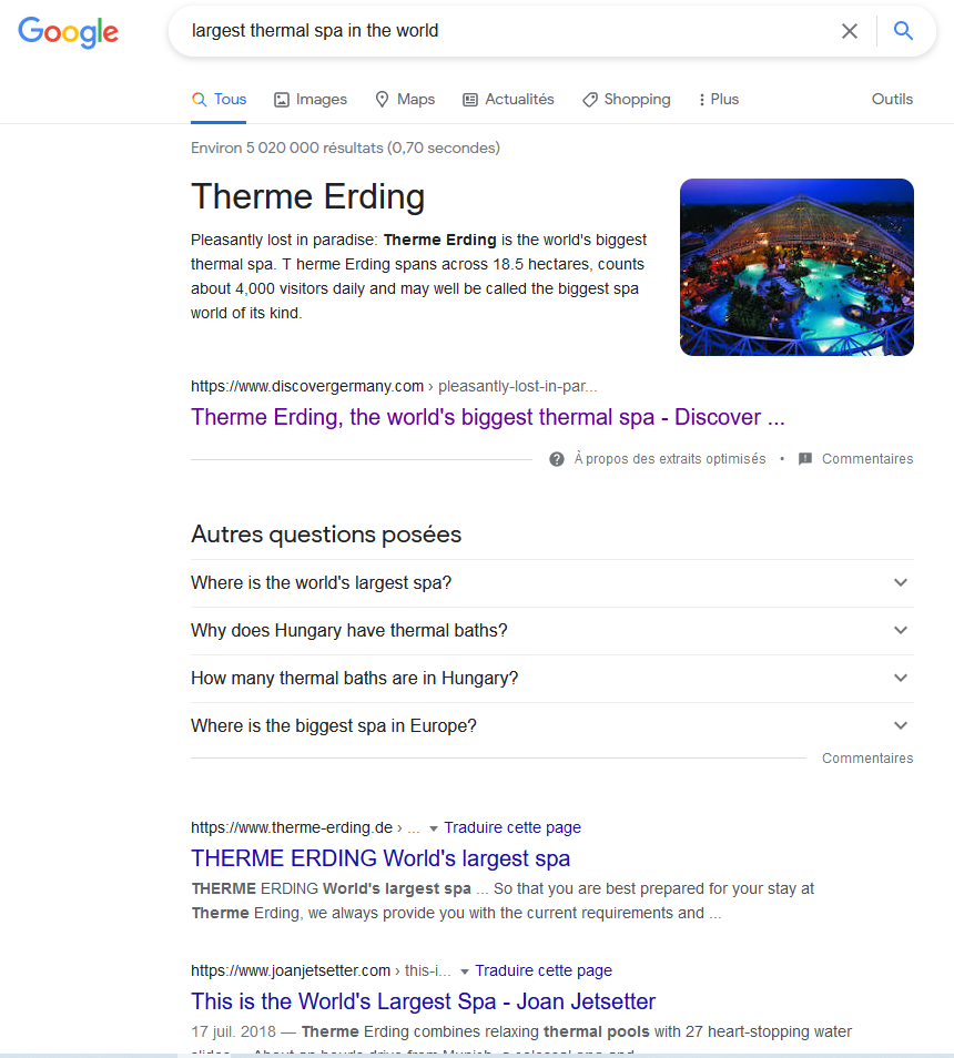 google result
